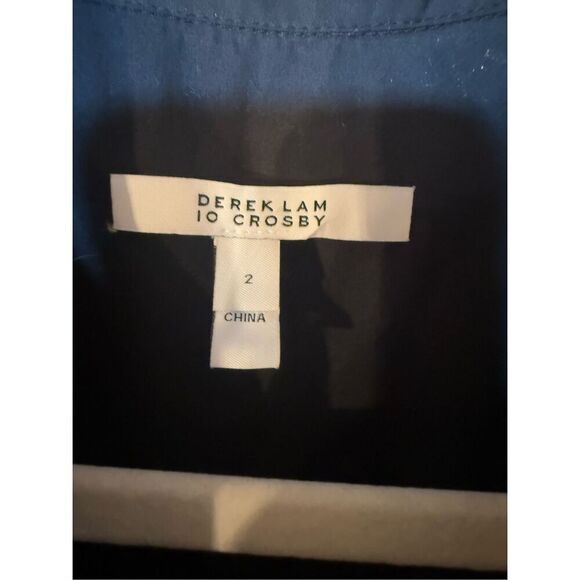 Derek Lam 10 Crosby Satina Sleeveless Shirtdress in Black Sz 2 - Picture 4 of 14